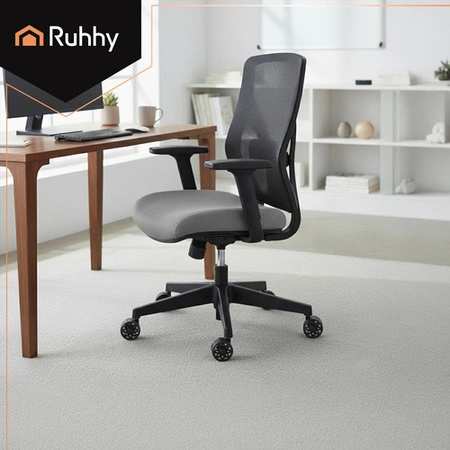 Kółka do Fotela Obrotowego Ruhhy Łożyska Stalowe Zestaw 5szt Mocne Czarne