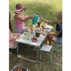 Zestaw Turystyczny Stolik Składany Stół 4 Krzesła 5w1 Kempingowy Krzesełka TRIZAND
