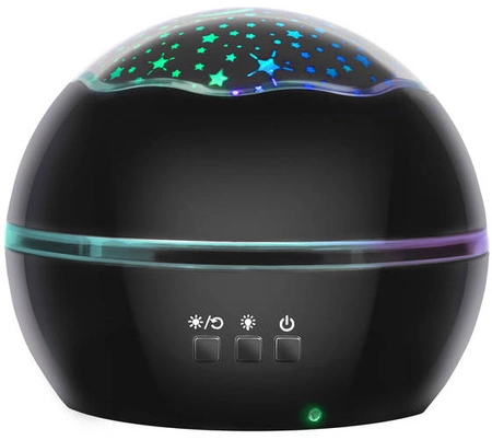 Lampka Nocna Projektor Nieba Gwiazd Obrotowa 2w1 IZOXIS