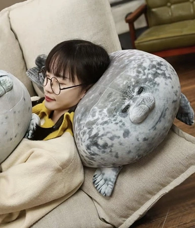 Maskotka Pluszak Poduszka Foka Zabawka Przytulanka Poduszka dla Dzieci 0+ KRUZZEL