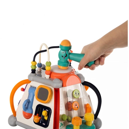 Interaktywna Kostka Edukacyjna 6 Boków + Młoteczek KRUZZEL