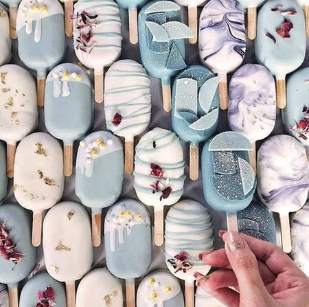 Forma do Lodów na Patyku Silikonowa Foremki 4 Lody RUHHY