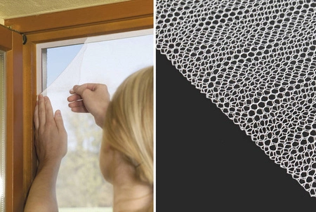 Moskitiera Siatka na Okno Komary 160x130cm Rzep 5m REPEST