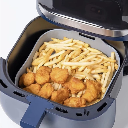 Wkład Silikonowy do Frytkownicy Beztłuszczowej Air Fryer Koszyk Forma 20x20cm RUHHY