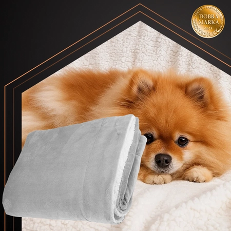 Koc Gruby Dwustronny Narzuta na Łóżko Kanapę Miękki Ciepły Baranek 150x200 Ruhhy 26293