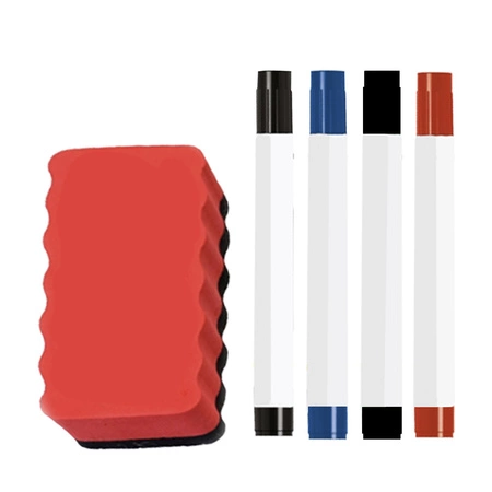 Tablica Magnetyczna Suchościeralna Biała 60x40 cm + Magnesy Gąbka Markery MAALEO