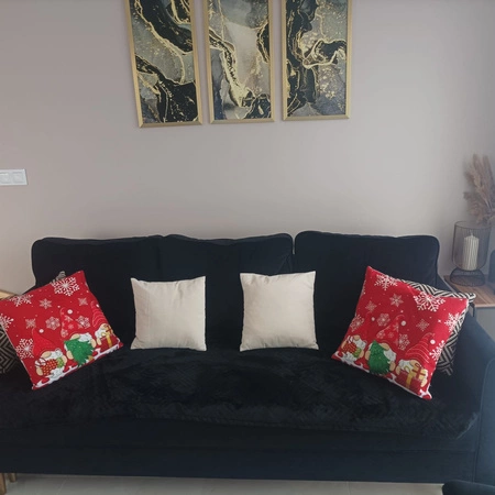 Poszewka na Poduszkę 45x45 cm Jasiek Dekoracyjna Jaśka Świąteczna Skrzaty RUHHY