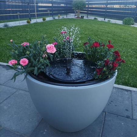 Fontanna Solarna Pompa do Oczka Wodnego Ogrodowa Pływająca LED Fontannowa GARDLOV