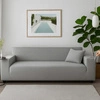 Pokrowiec na Narożnik Kanapę Leżankę Jasno Szary Welur Elastyczny 190-230cm Ruhhy 26182