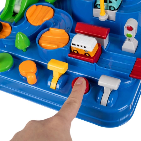 Tor Przeszkód Interaktywny dla Autek Zjazd Samochodowy + Auta Gra w Autka KRUZZEL