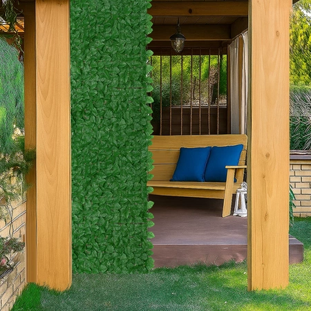 Sztuczny Żywopłot Bluszcz na Ogrodzenie Balkon Ścianę Panele Siatka 3 x 1 m Gardlov 25343