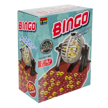 Gra Bingo Rodzinna dla Dzieci Towarzyska Maszyna Losująca Rozrywka Prezent KRUZZEL