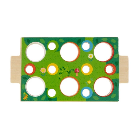 Drewniany Sorter Edukacyjny Złap Robaczka Marchewki Układanka Montessori Kruzzel 26250