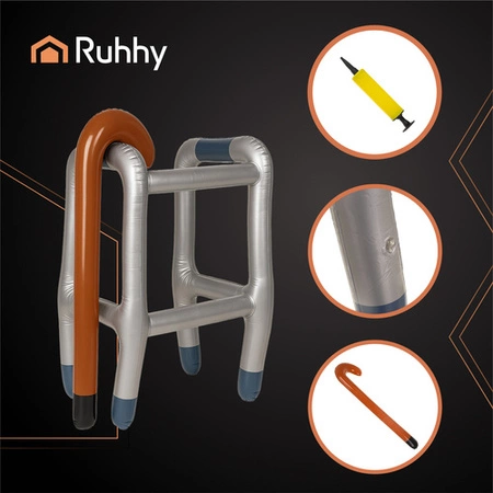 Dmuchany Balkonik z Laską Nadmuchiwany Chodzik Przebranie Impreza + Pompka Ruhhy 26291