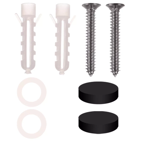 Półka Łazienkowa Wisząca Czarna pod Lustro XL 50cm RUHHY