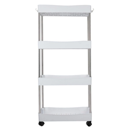 Mobilna Półka Regał na Kółkach Szafka kuchenna Łazienkowa Wózek x4 Haczyki RUHHY