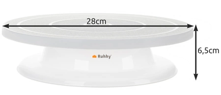 Talerz Obrotowy do Dekorowania Tortów Patera Duża RUHHY