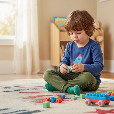 Klocki Sensoryczne dla Dzieci ISO TRADE Miękkie Gumowe Kreatywne 30 Klocków