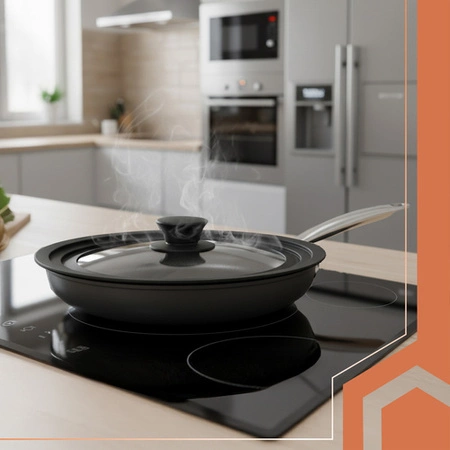 Pokrywka Uniwersalna 3w1 Ruhhy Silikonowa do Garnków i Patelni 28 30 32 cm 25561