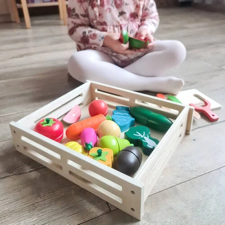 Warzywa do Krojenia Owoce Drewniane na Rzepy XXL ISO TRADE