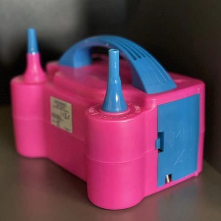 Elektryczna Pompka do Balonów 2 Dysze Szybka Wydajna Mocna 600W Różowa KRUZZEL