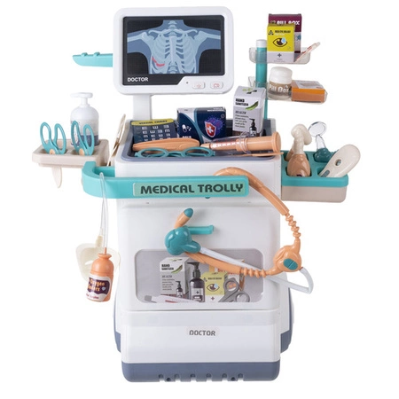 Duży Zestaw Lekarski Dla Dzieci Iso Trade Wózek Małego Doktora XXL Prezent