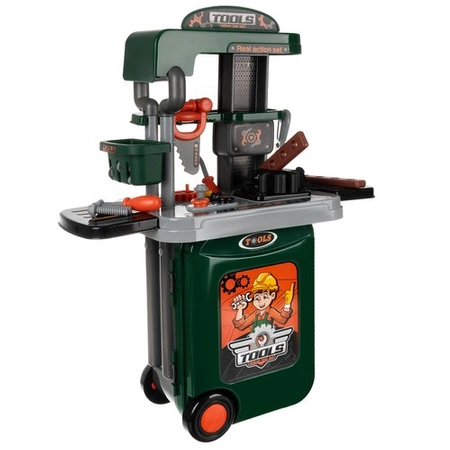 Warsztat dla Dzieci Zestaw Majsterkowicza Narzędzia z Narzędziami + Walizka KRUZZEL