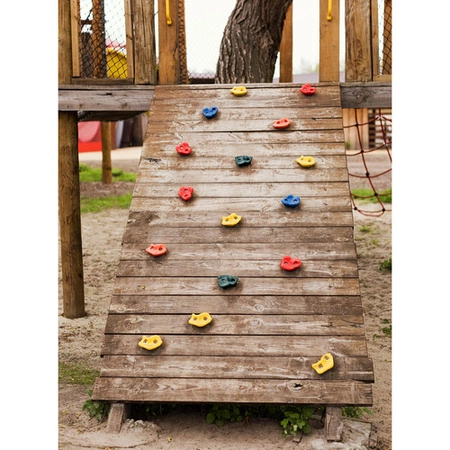 Kamienie Wspinaczkowe Uchwyty do Wspinaczki Duże dla Dzieci Śruby Zestaw UV KRUZZEL