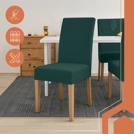 Pokrowiec na Krzesło Zielony Uniwersalny Miękki Pokrowce na Krzesła 6 Ruhhy 25992