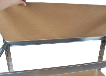 Regał Magazynowy Metalowy 150x75x30 cm 4 Półki Garażowy 540 kg do Garażu MALATEC