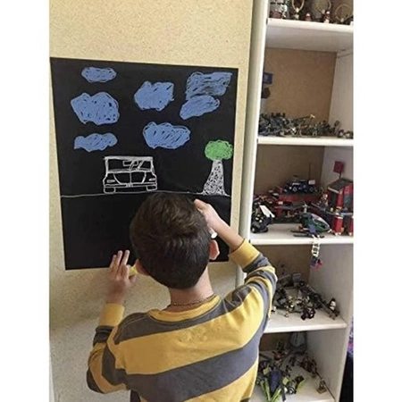 Tablica Samoprzylepna Kredowa + Kreda Duża Tapeta na Ścianę 45 x 200 cm XXL MALATEC