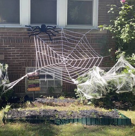 Pająk na Halloween Dekoracja Włochaty Gigant Czarny Straszny Duży Ozdoba MALATEC