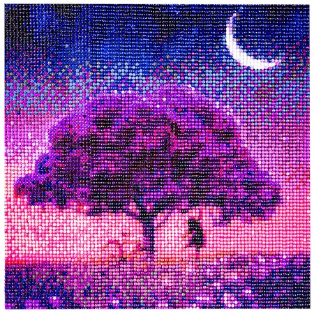 Haft Diamentowy Diamond Painting + Zestaw Mozaika Drzewo MALALTEC