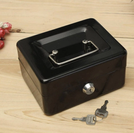 Metalowa Kasetka na Pieniądze Bilon Sejf + Klucze MALATEC