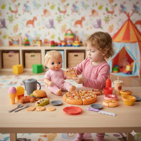 Pizza do Krojenia na Rzepy Iso Trade Zestaw Hot Dog Fast Food Frytki Burger