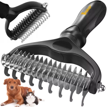 Trymer Zgrzebło do Kołtunów Usuwa Martwy Włos Psa PURLOV