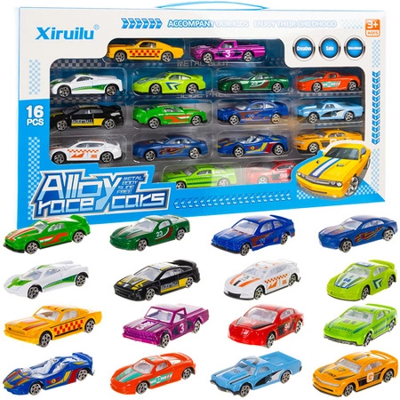 Samochodziki Resoraki Metalowe Kruzzel 16 sztuk Kolorowe Autka dla Dzieci 26319