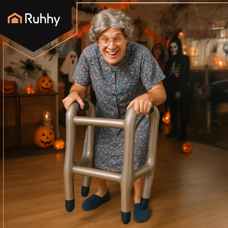 Dmuchany Balkonik z Laską Nadmuchiwany Chodzik Przebranie Impreza + Pompka Ruhhy 26291