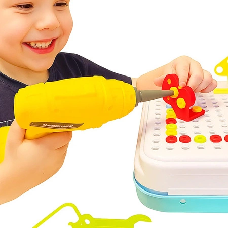 Zestaw Majsterkowicza dla Dzieci Klocki Konstrukcyjne 3D Mozaika Kreatywna 26105