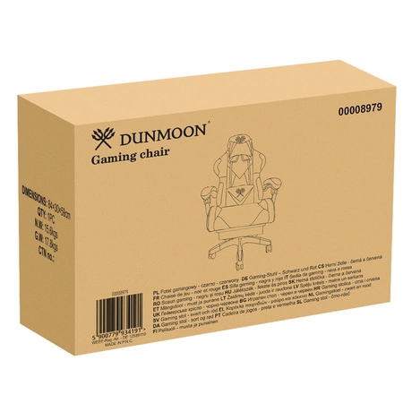 Fotel Gamingowy Obrotowy Biurowy Kubełkowy Gracza DUNMOON