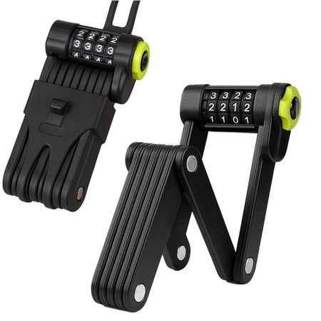 Zapięcie Rowerowe Składane Blokada do Roweru Mocne Zabezpieczenie na Kod Trizand 25733