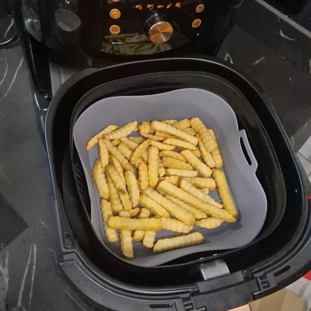 Wkład Silikonowy do Frytkownicy Beztłuszczowej Air Fryer Koszyk Forma 20x20cm RUHHY