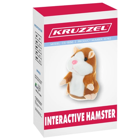 Gadający Chomik Interaktywny Gaduła Przedrzeźniacz KRUZZEL