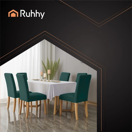 Pokrowiec na Krzesło Zielony Uniwersalny Miękki Pokrowce na Krzesła 6 Ruhhy 25992