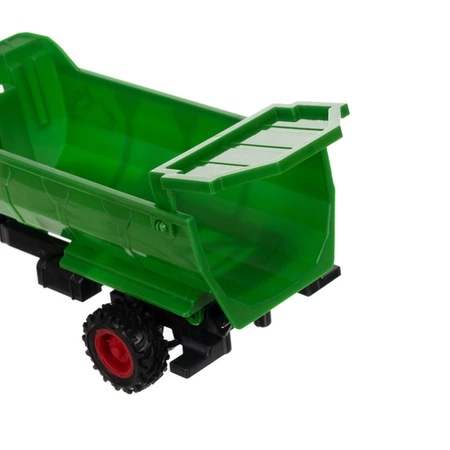 Traktor Zabawka Zdalnie Sterowany z Przyczepą Ciągnik na Pilot + Wywrotka RUHHY