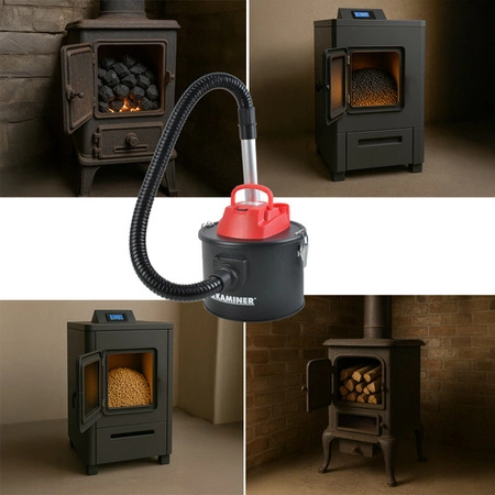 Odkurzacz Przemysłowy Bezworkowy do Kominka Popiołu Gruzu Pieca Grilla 10l Kaminer 26240