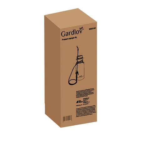 Opryskiwacz Ciśnieniowy Ręczny Ogrodowy Długi Zasięg Lanca + Wąż 150cm 5l Gardlov 25581