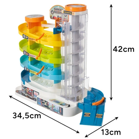 Parking Samochodowy Tor Iso Trade Interaktywny Duży Zestaw z Windą Garaż 26606