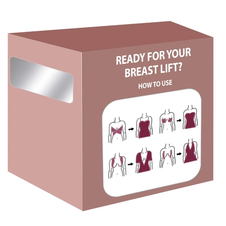 Taśma do Biustu SOULIMA Modelująca Biust Unosząca Dekolt PushUp Tape Beżowa 11750