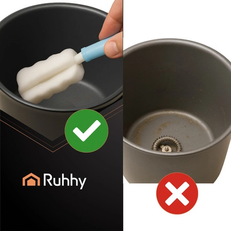 Spieniacz do Mleka Kawy Elektryczny Ruhhy 500W 4w1 Wyświetlacz LED BPA FREE